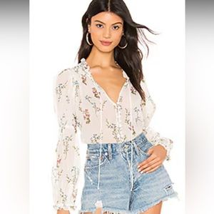 Sheer blouse, XS, lovers and friends. Never worn, tags on.